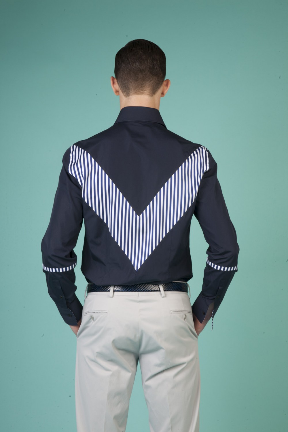 Colour: Navy - Navy/white stripes
Fabric: Cotton